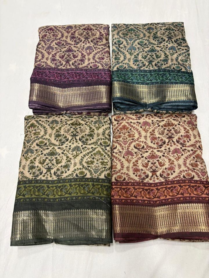 Dola silk saree, saree manufacturer MD Textiles (Sapna Sarees), Surat